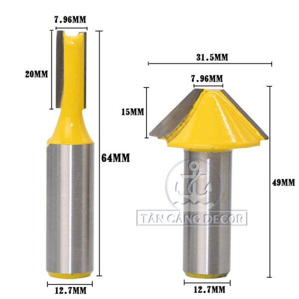 Alternative view of Bộ mũi router ghép nan 12.7 mm