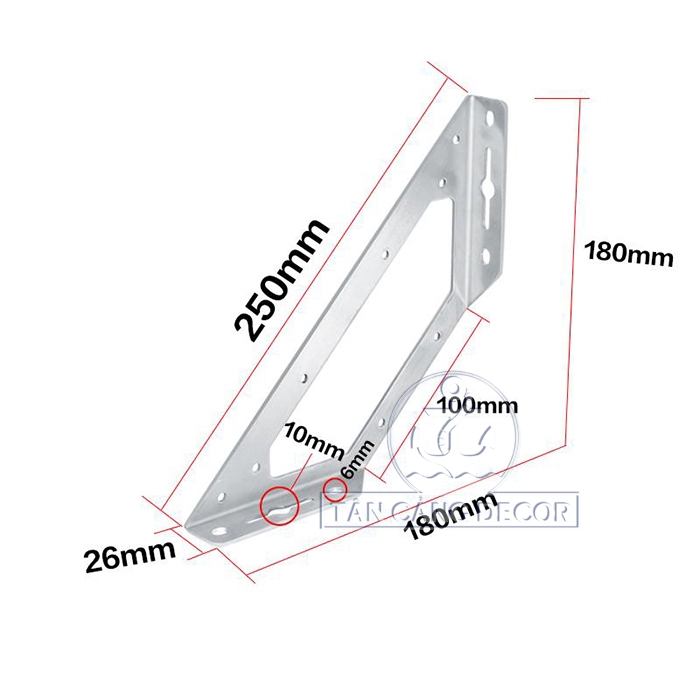 Ke Góc Inox Size 3 - 250mm - Ảnh 2