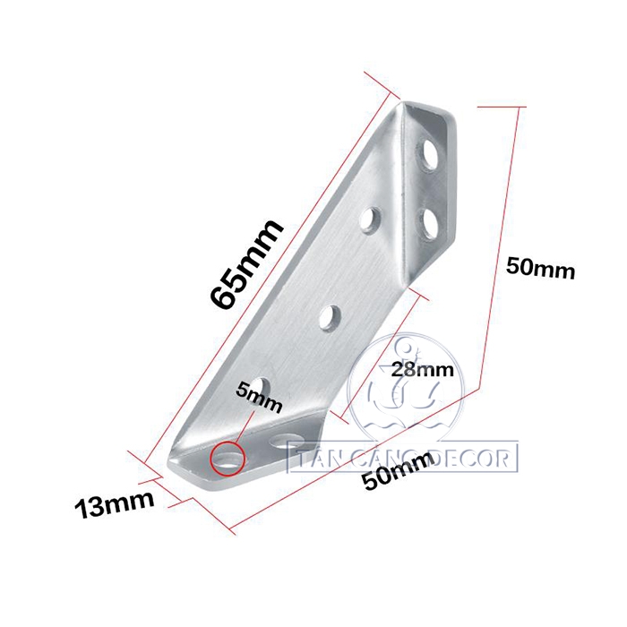 Ke Góc Inox Size 1 - 65mm - Ảnh 2