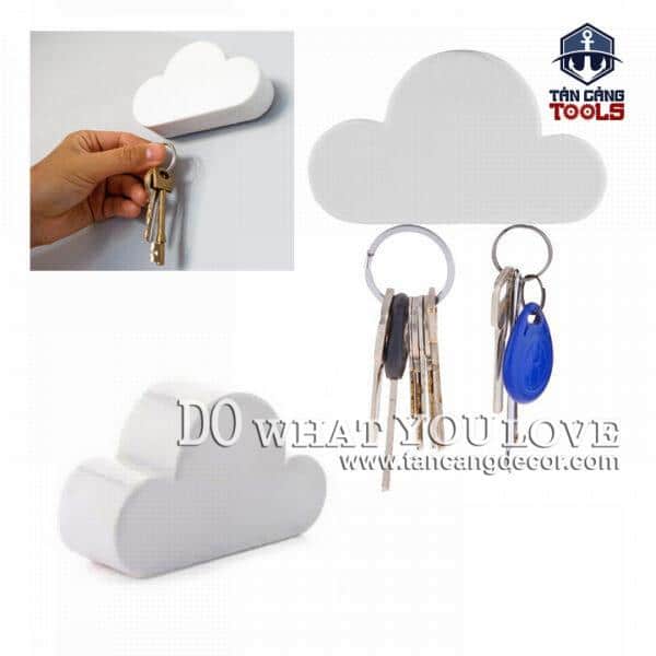 Dụng cụ treo chìa khóa tiện ích hình đám mây