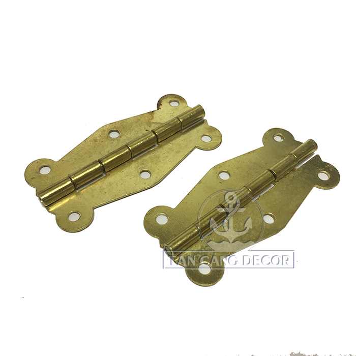 2 Bản lề mạ đồng vàng kim 10 - KT: 5.1 cm - Ảnh 3