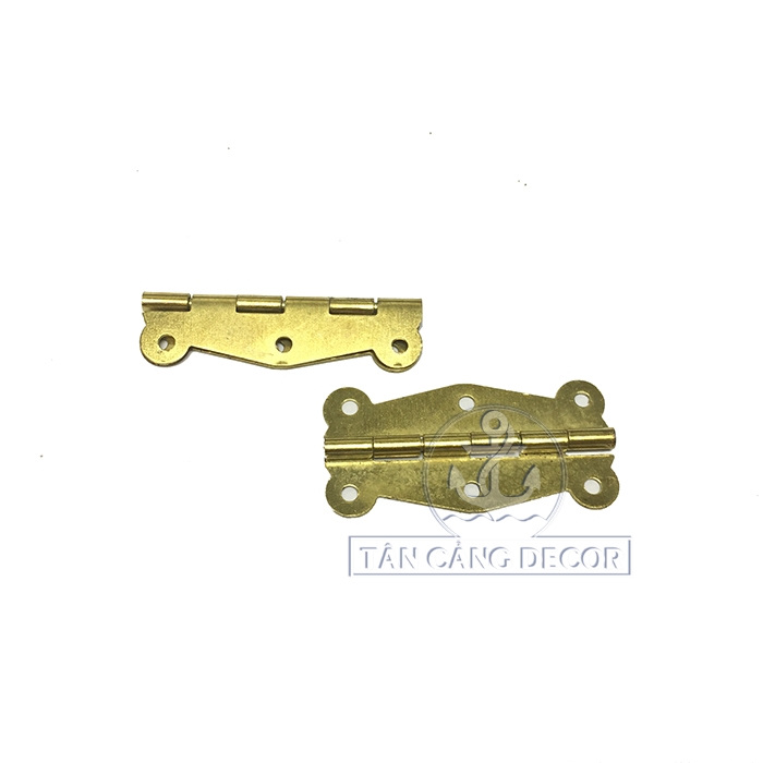 2 Bản lề mạ đồng vàng kim 10 - KT: 5.1 cm - Ảnh 4