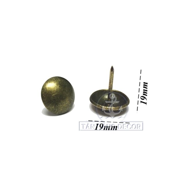 Đinh Dù Màu Đồng D=19mm - 1 Cái