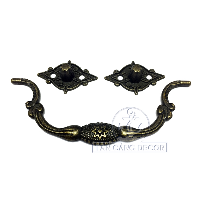 Tay nắm 19 hoa văn cổ điển - KT: 11.5cm - Ảnh 2
