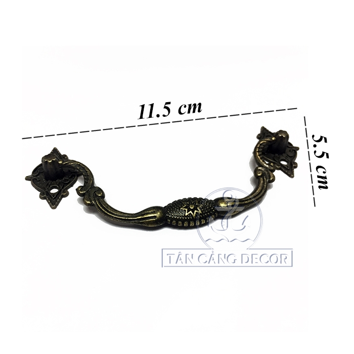Tay nắm 19 hoa văn cổ điển - KT: 11.5cm - Ảnh 3
