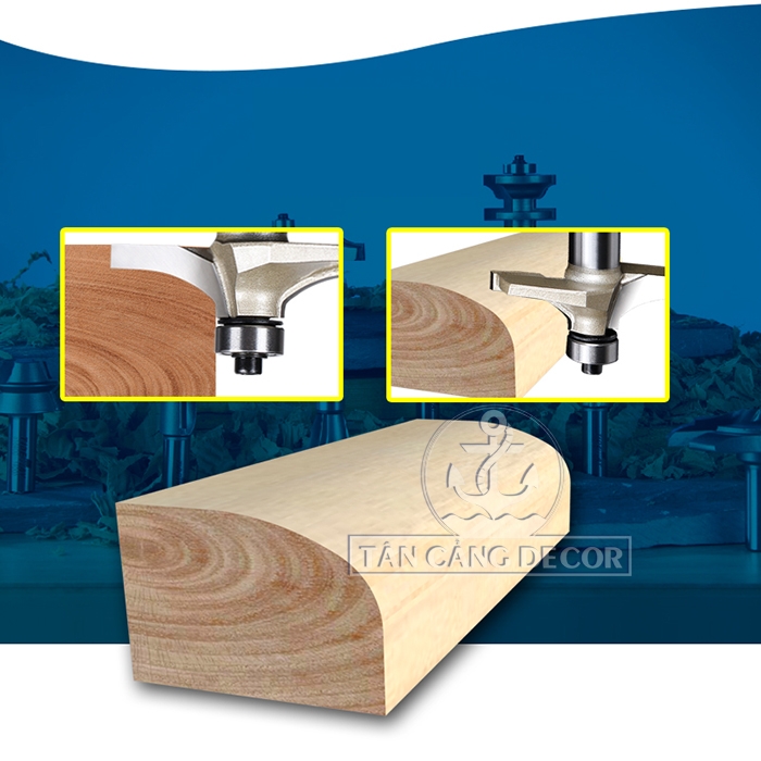 Mũi Router Arden Bo Góc R15.9 Cốt 12.7 mm Arden 0602 Corner Round Bit - Ảnh 3