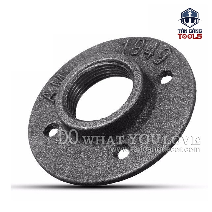 Mặt bích ống nước phi 42 - Gang Xám - Ảnh 3