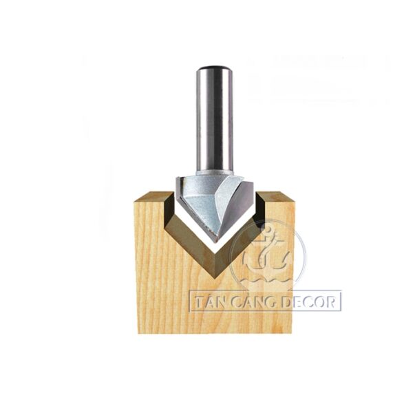 Alternative view of Mũi Router TideWay Đánh Rãnh V 90 Độ 9.52 mm Cốt 6.35 mm