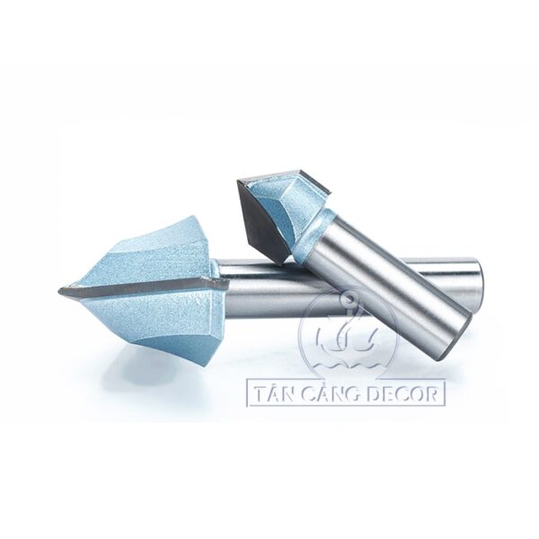 Mũi Router TideWay Đánh Rãnh V 90 Độ 9.52 mm Cốt 6.35 mm - Ảnh 3
