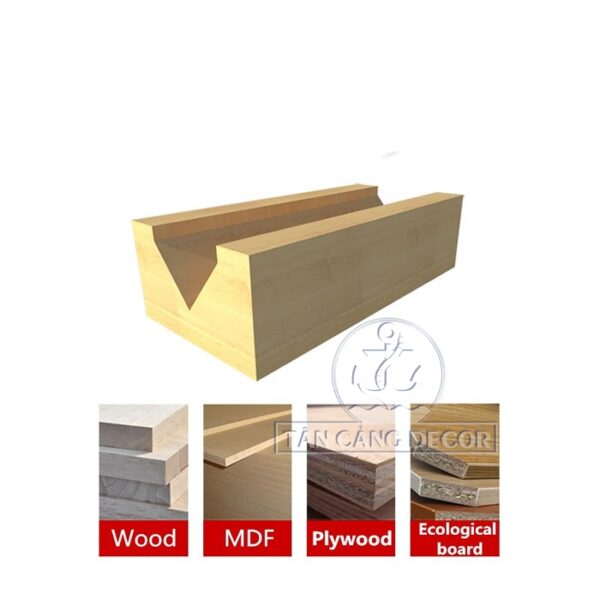 Mũi Router TideWay Đánh Rãnh V 90 Độ 9.52 mm Cốt 6.35 mm - Ảnh 5