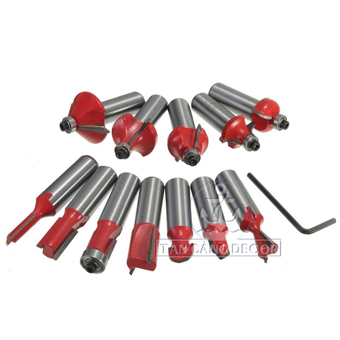 Bộ Mũi Phay 12 Món Cốt 12.7 mm - Ảnh 7