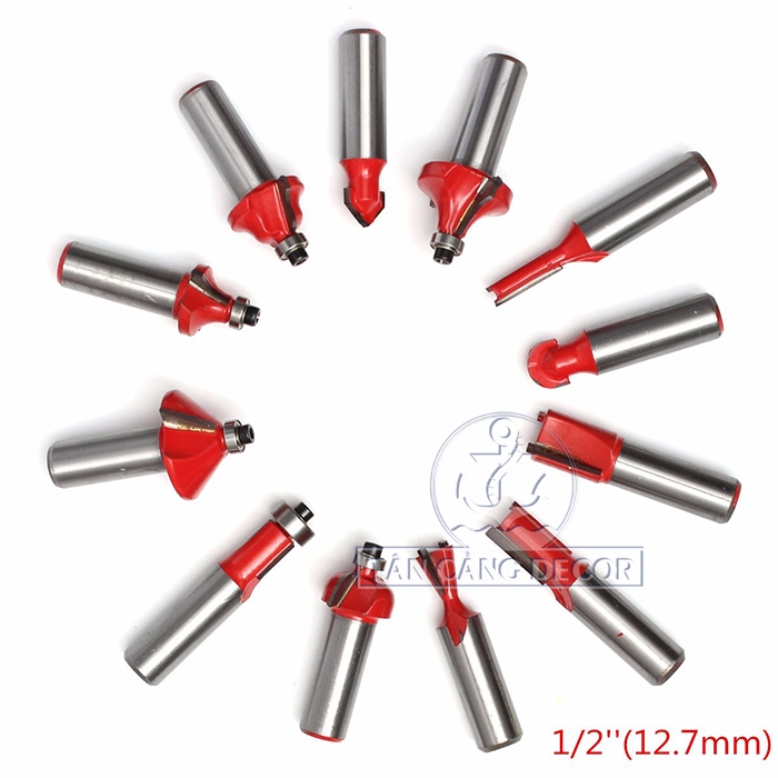 Bộ Mũi Phay 12 Món Cốt 12.7 mm - Ảnh 3