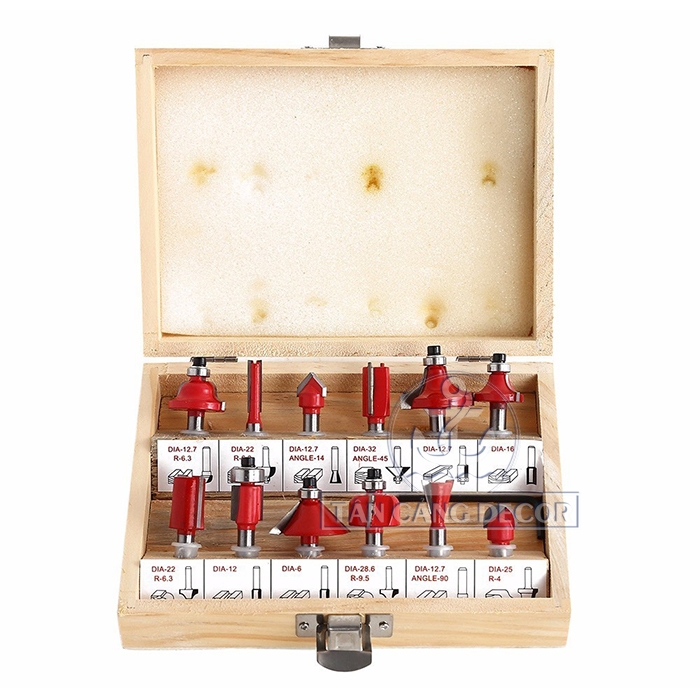 Bộ Mũi Phay 12 Món Cốt 12.7 mm - Ảnh 6