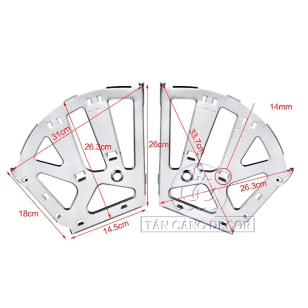 Phụ Kiện Giá Xoay Tủ Giày 3 Ngăn Inox - Ảnh 3