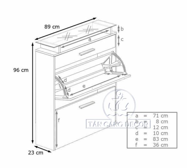 Phụ Kiện Giá Xoay Tủ Giày 3 Ngăn Inox - Ảnh 9