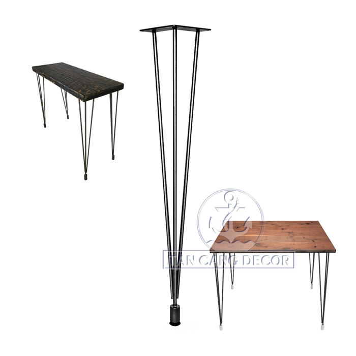 Chân bàn hairpin leg 72cm loại 3 thanh mẫu 2018 - Ảnh 2