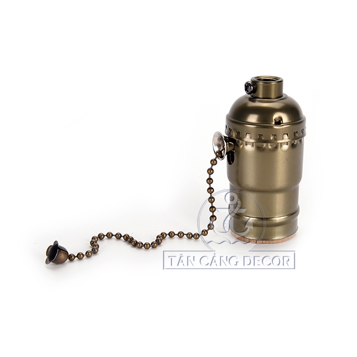 Chuôi bóng đèn Edison 03 màu đồng xanh - Ảnh 3
