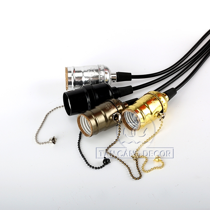 Chuôi bóng đèn Edison 03 màu đồng xanh - Ảnh 6