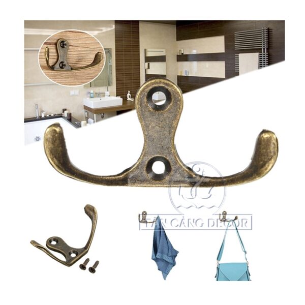 Móc treo đôi 08 hình chim én Cổ điển - KT: 5.1cm