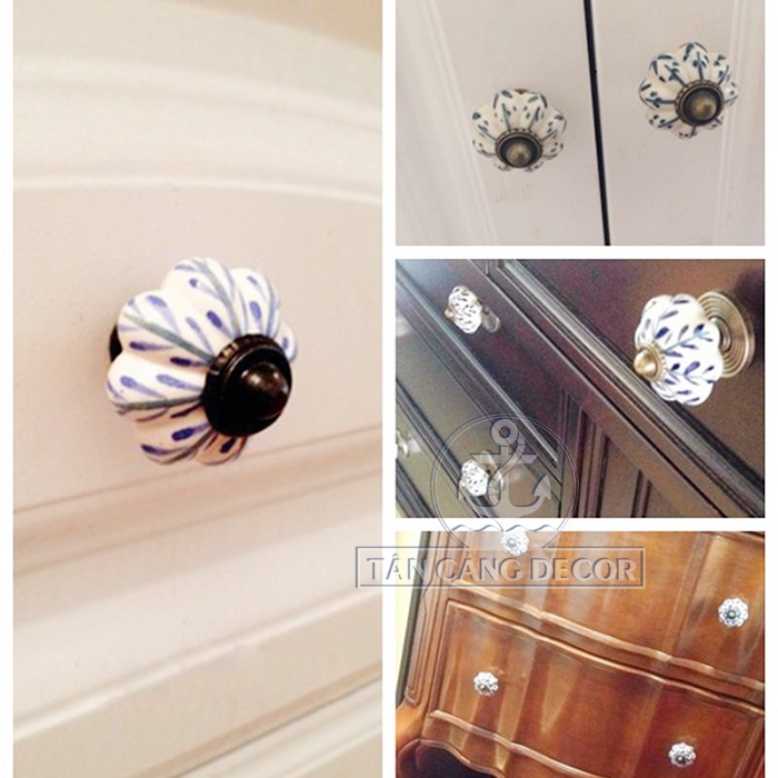Tay nắm gốm sứ 03 - KT: 3.4cm - Ảnh 10