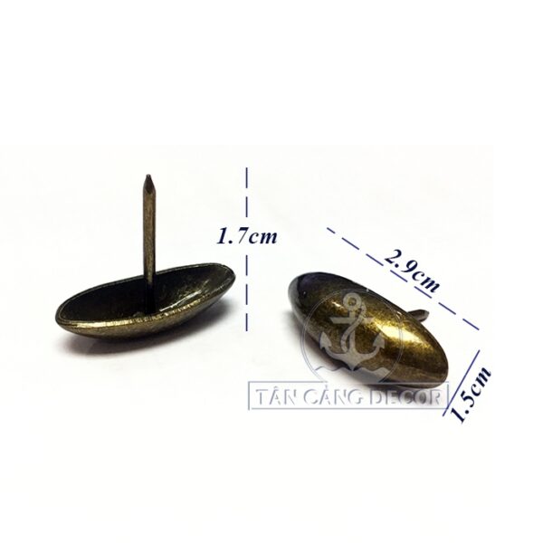 Đinh Dù Hình Oval KT: 2.9 x 1.5cm - 1 Cái