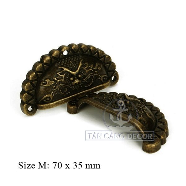 Tay nắm 22 hình đầu rồng cổ điển size M - KT: 7cm