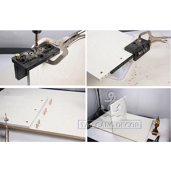 Bộ Cử Khoan Ốc Cam Liên Kết, Chốt Gỗ Wnew - Ảnh 3