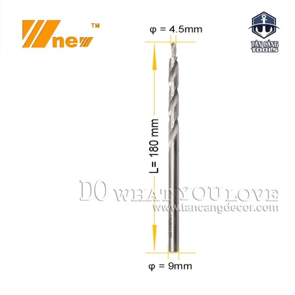 Mũi Khoan Chéo 9.5 mm Chuôi Tròn