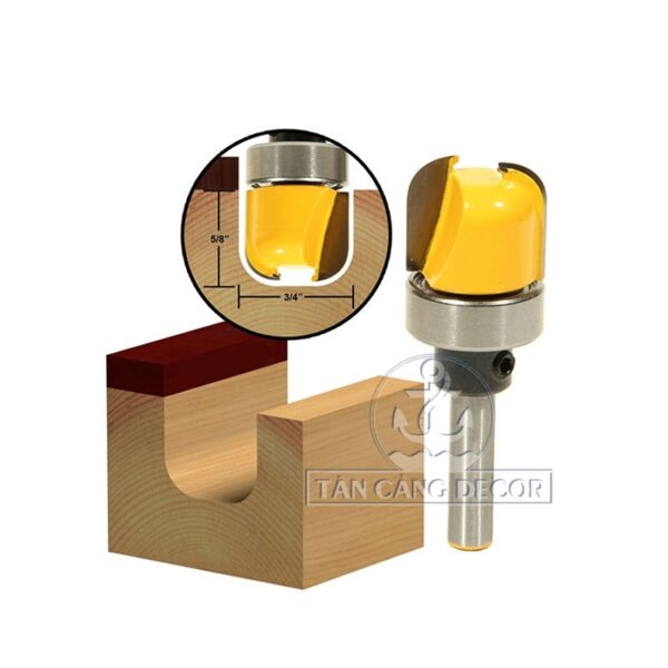 Alternative view of Mũi Router Đánh Rãnh Bo Tròn 19 mm Cốt 6.35 mm