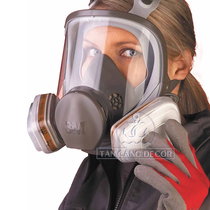 Mặt Nạ Phòng Độc Nguyên Mặt 3M 6800 Kèm 10 Bông Lọc - Ảnh 6