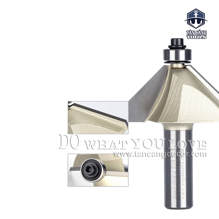 Mũi Router Arden Vát 45 Độ 6.35 mm Cốt 6.35 mm Arden 0209 - Ảnh 8