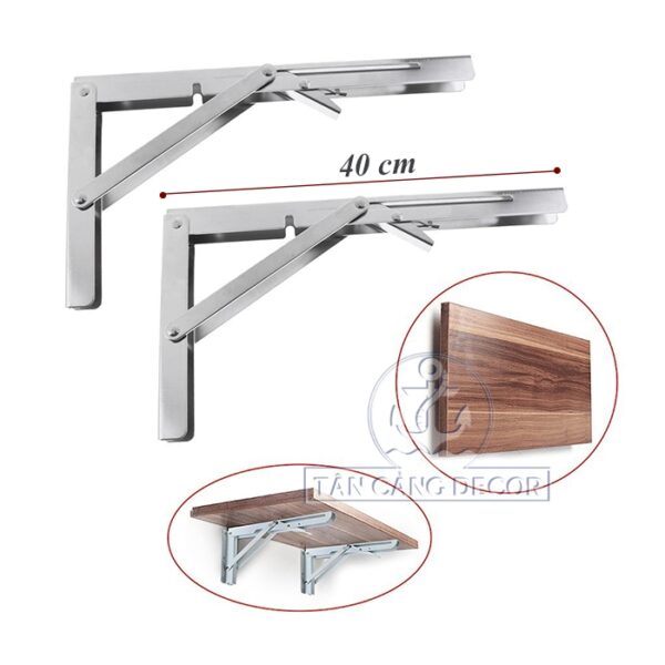Bản Lề Gập Thông Minh Inox 40 cm Cao Cấp - 1 Cặp