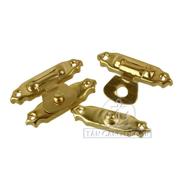 Khoá hộp 11 Cổ Điển màu vàng ánh kim - KT:2.6cm