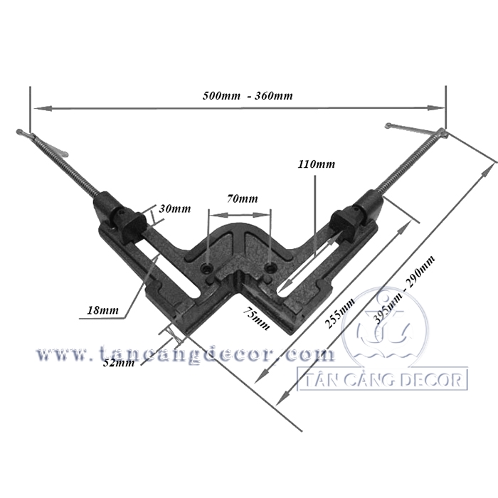 Kẹp Góc Vuông Chuyên Dụng Độ Mở 11 Cm - Ảnh 3