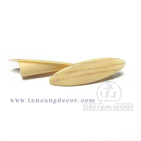 Alternative view of 100 cái Chốt che lỗ khoan chéo - kem vân gỗ