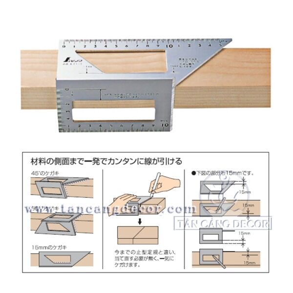 Thước Lấy Góc SHINWA 62113 - Ảnh 4