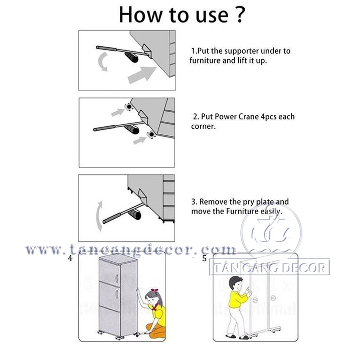Bộ Dụng Cụ Hỗ Trợ Di Chuyển Đồ Đạc TAKA - Ảnh 3