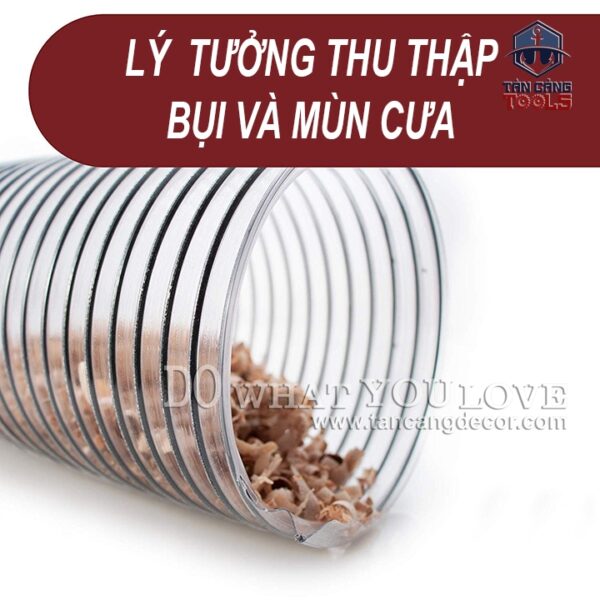 Ống Dẫn Hút Bụi Lõi Thép Phi 100 - 1 Mét - Ảnh 7
