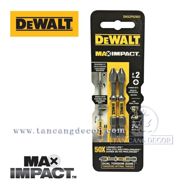 Alternative view of Bộ 2 Mũi Bắt Vít Dewalt MAXIMPACT