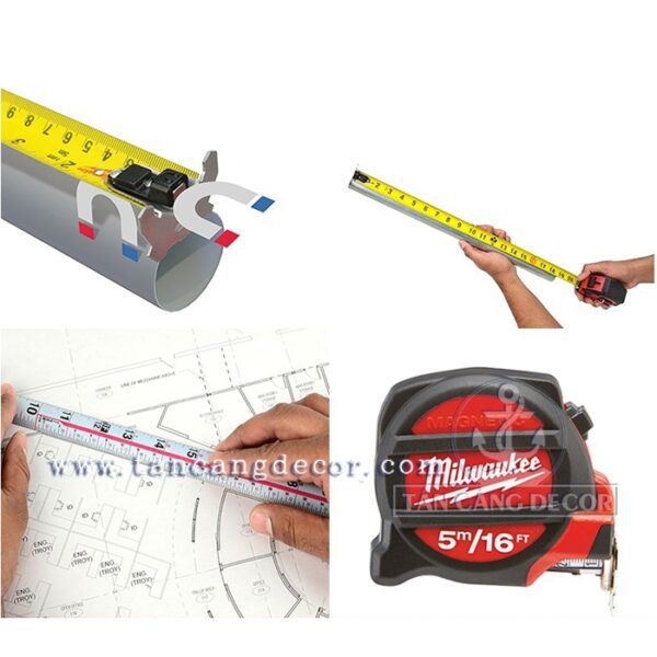Alternative view of Thước cuộn Milwaukee 5M tích hợp Nam châm 48-22-7216