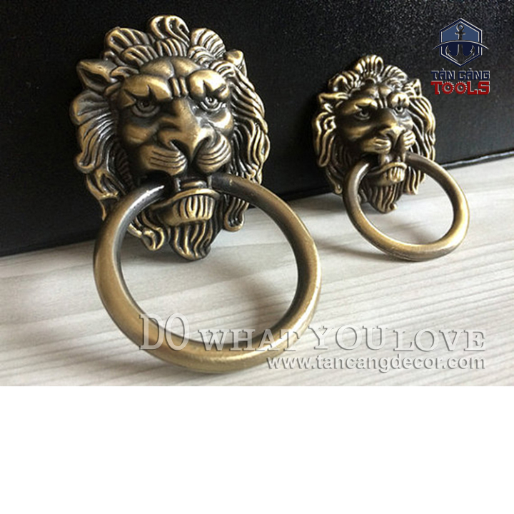 Chốt kéo tròn 28 hình đầu sư tử size L - KT:11cm - Ảnh 4