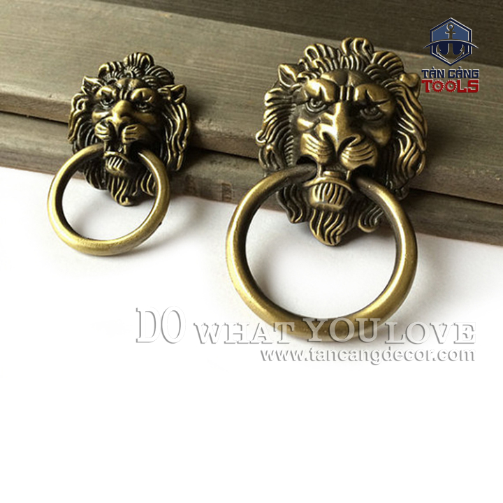 Chốt kéo tròn 28 hình đầu sư tử size L - KT:11cm - Ảnh 5