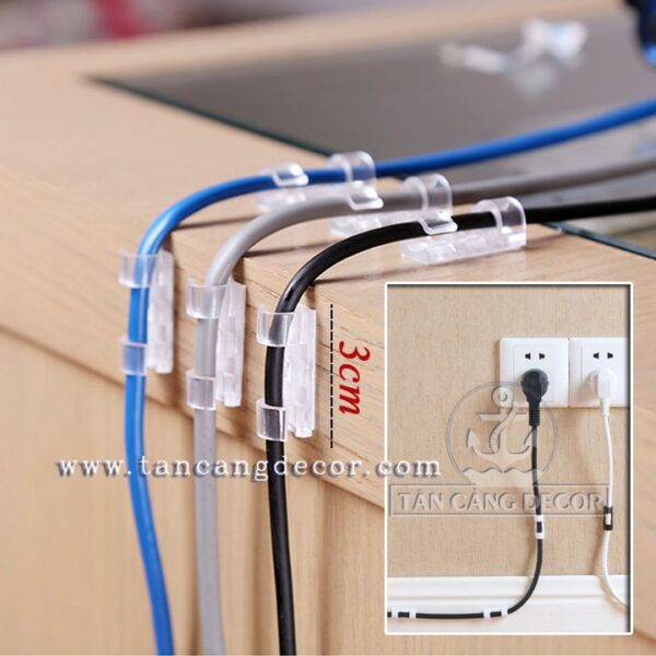 Combo 5 Cái Nẹp Dây Điện 3 M