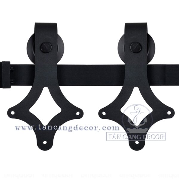 Phụ kiện Cửa Lùa Barn Door Hình Thoi Rhombus Style - Ảnh 5