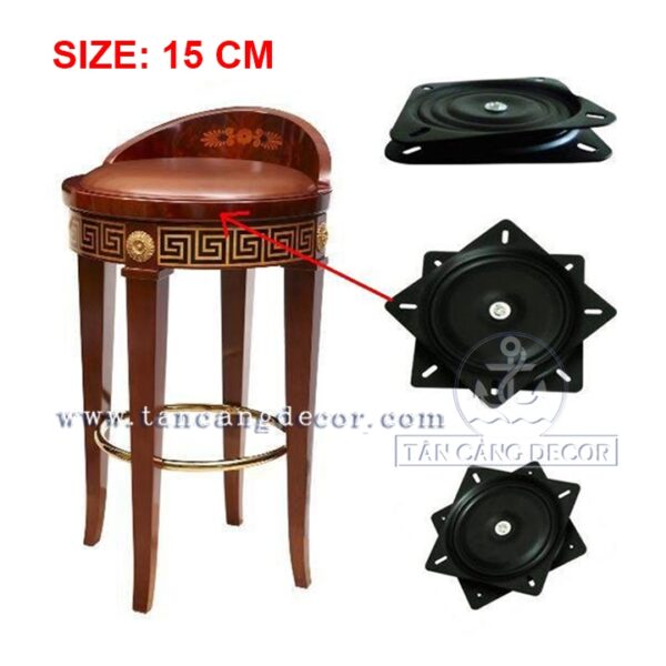 Giá xoay bàn ghế đa năng 15 cm