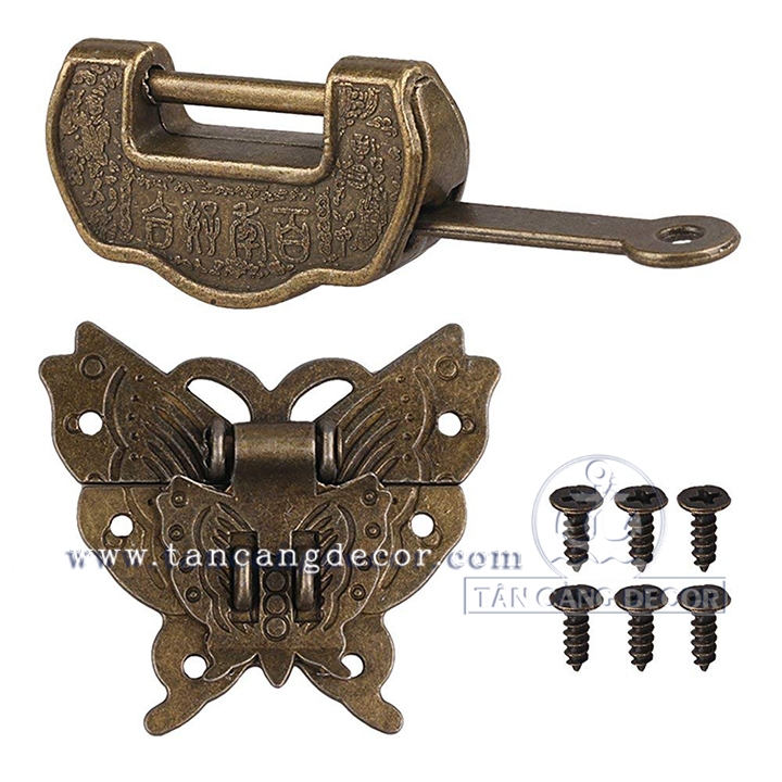 Khóa hộp 27 Hình bướm xuân + Ổ khóa - KT : 4.5cm