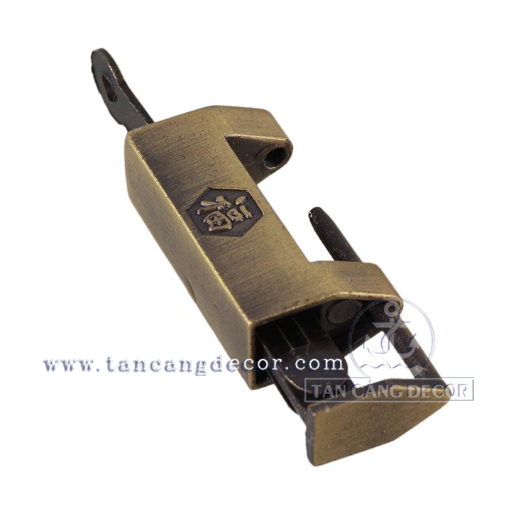 Ổ khóa 28 mạ đồng giả cổ - KT: 3.1cm - Ảnh 5