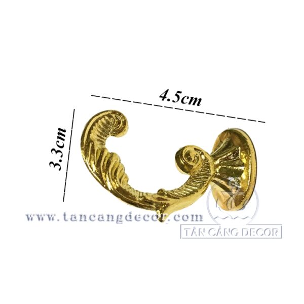 Móc treo đơn hình đôi cánh 9 màu vàng ánh kim - KT: 4.5cm