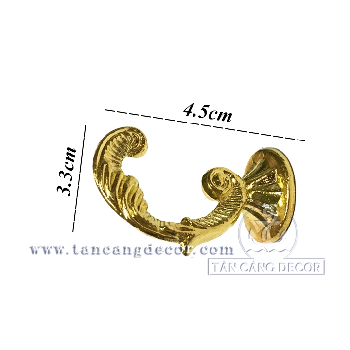 Móc treo đơn hình đôi cánh 9 màu vàng ánh kim - KT: 4.5cm
