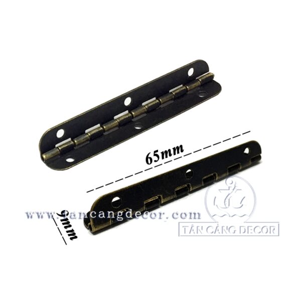 2 Bản lề gập 15 Cổ Điển Màu Đồng Sẫm – KT:6.5cm